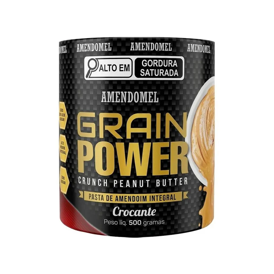 AmendoMel Pasta de Amendoim - Integral Crocante 500g