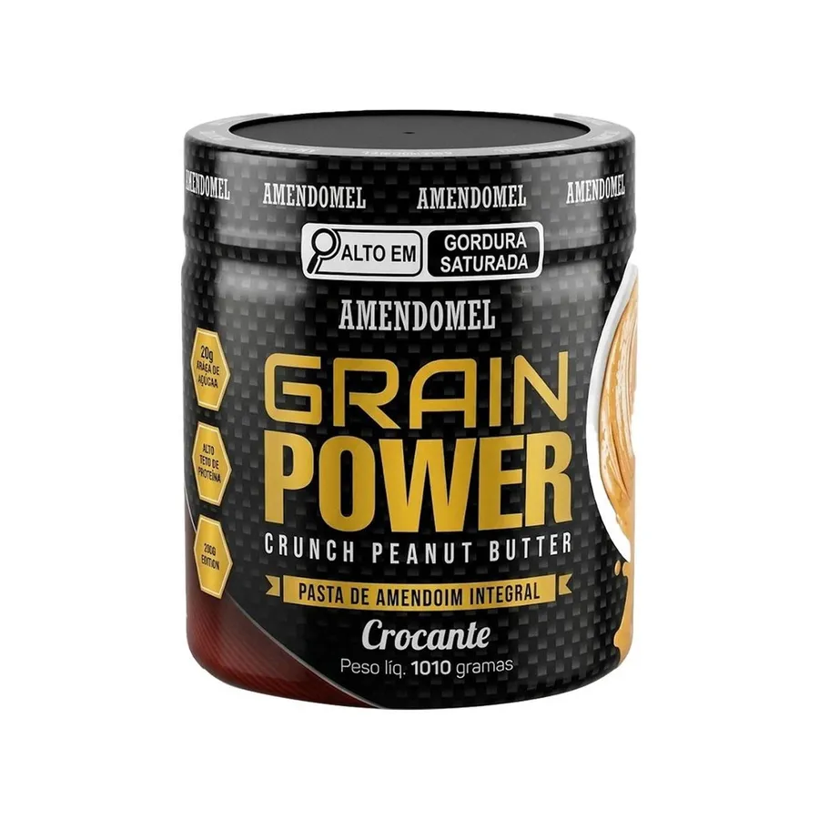 AmendoMel Pasta de Amendoim - Integral Crocante 1010g