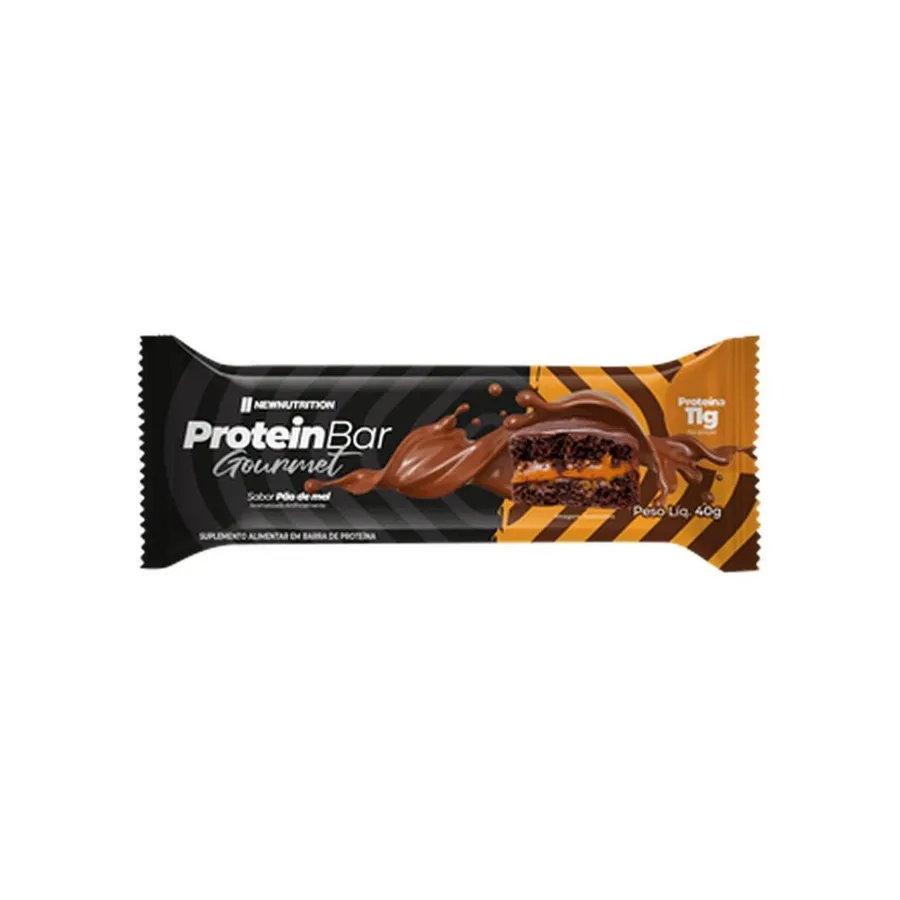 NewNutrition Barra Proteica Gourmet - 1 Unidade de Pão de Mel 40g