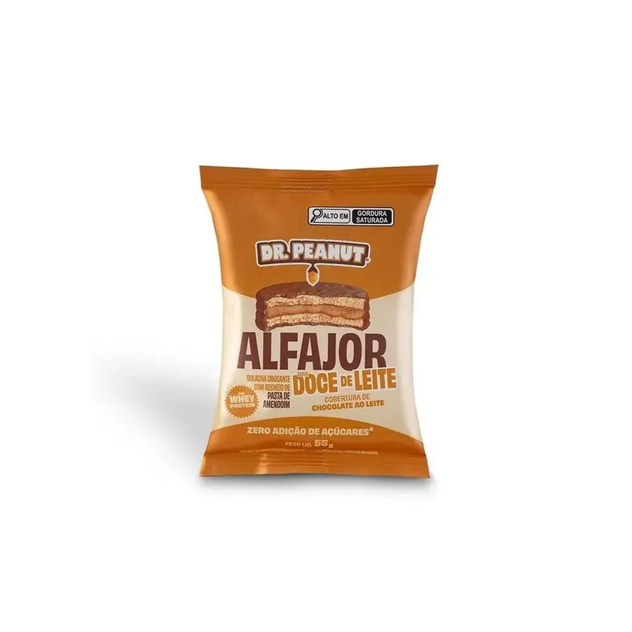 Dr. Peanut Alfajor Pasta - 1 Unidade Cobertura 55g — foto 3