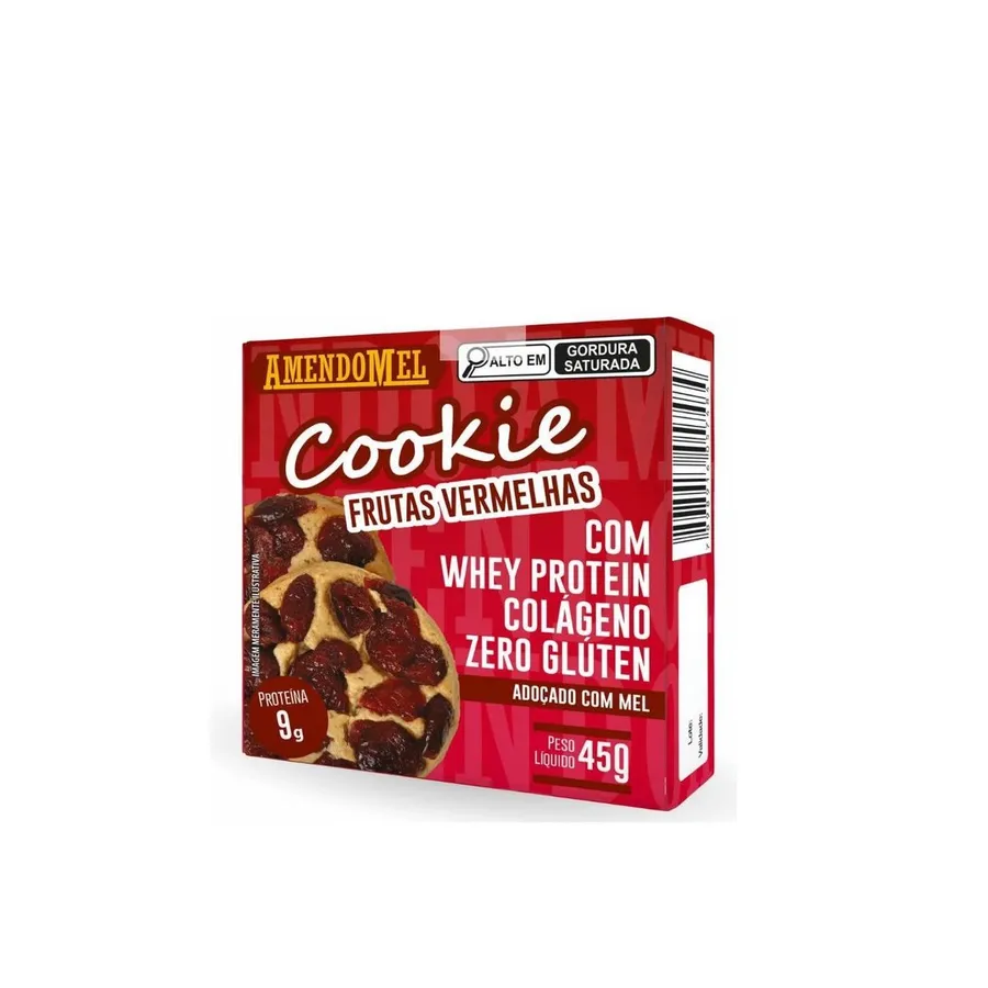 Amendomel Amendo Cookie - 1 Unidade Frutas Vermelhas 45g
