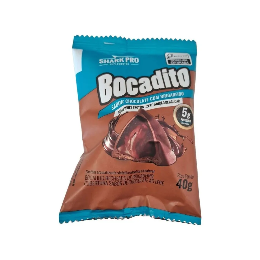 Shark Pro Bocadito - 1 Unidade Chocolate Com Brigadeiro 40g