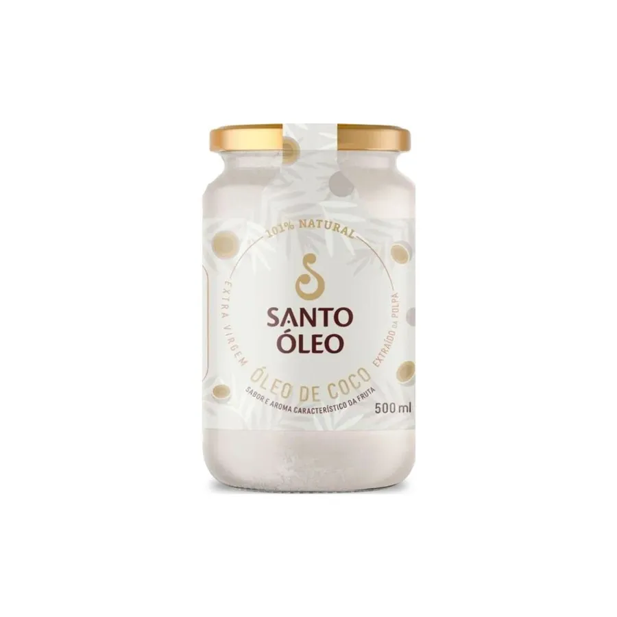 Santo Óleo Óleo de Coco Extravirgem de Polpa (Acidez máx. 0,1%) 500ml