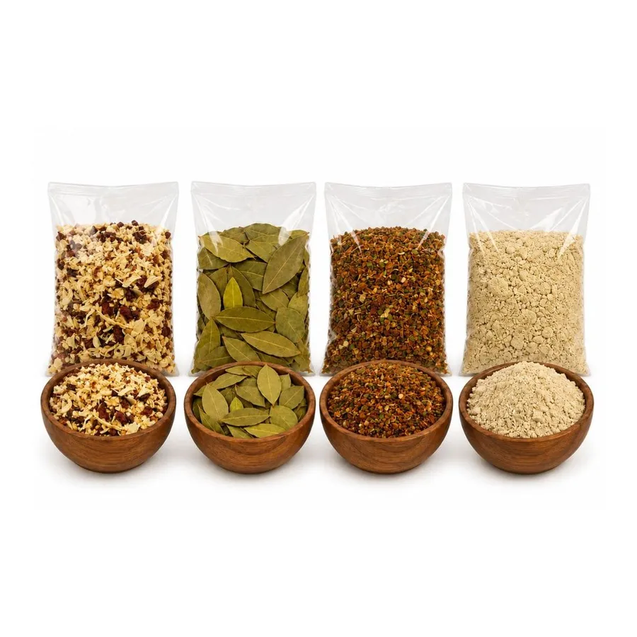 Kit para Arroz & Feijão - Essencial (Mix de Vinagrete, Louro, Mix de feijão, Cebola em pó)