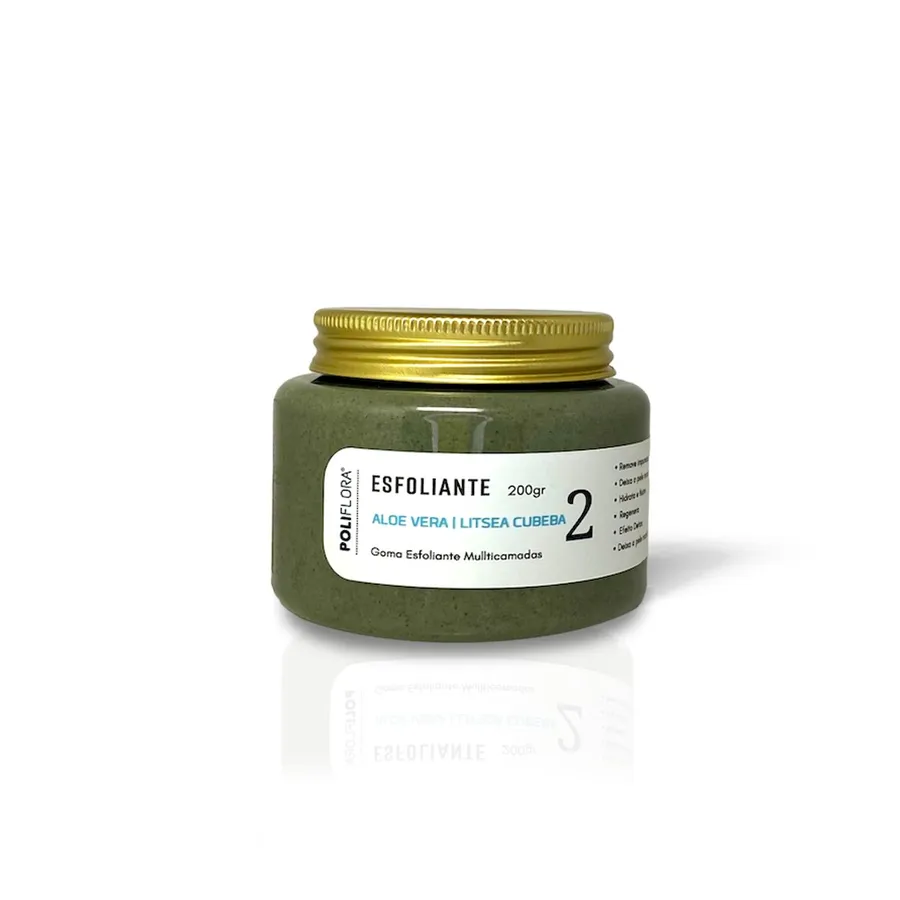 Polilflora Esfoliante Aloe Vera, Alecrim e Verbena Poliflora 200g