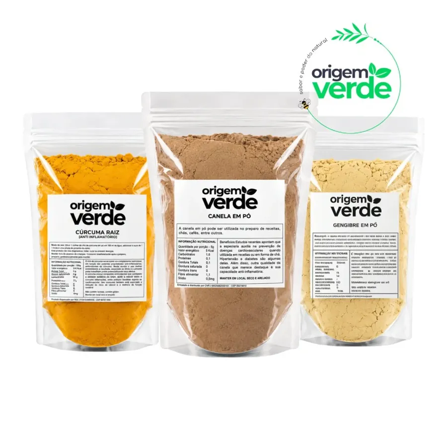 Origem Verde Gengibre Em Pó Puro Alta Qualidade Importado