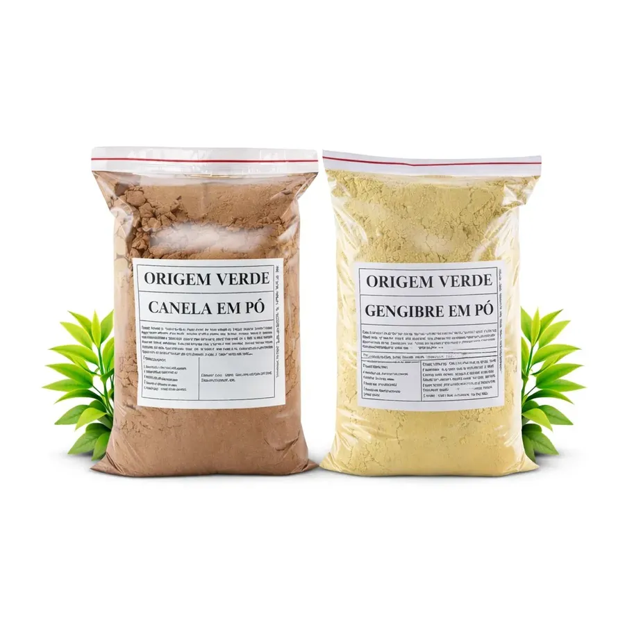 Origem Verde Kit Canela + Gengibre - Digestão • Metabolismo • Imunidade