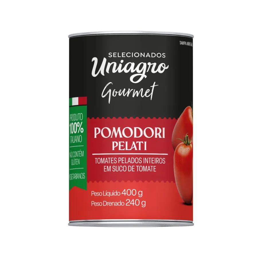 Uniagro Tomate Pelado Lt 24 x 400g