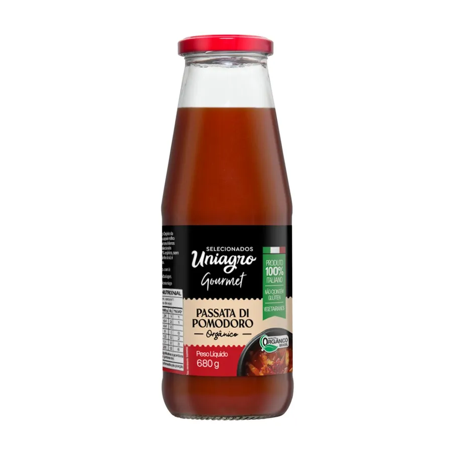 Uniagro Passata de Tomate Organica Vd 12 x 680g