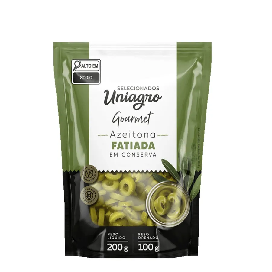 Uniagro Azeitona Verde Fatiada Doy Pack 24 x 100g