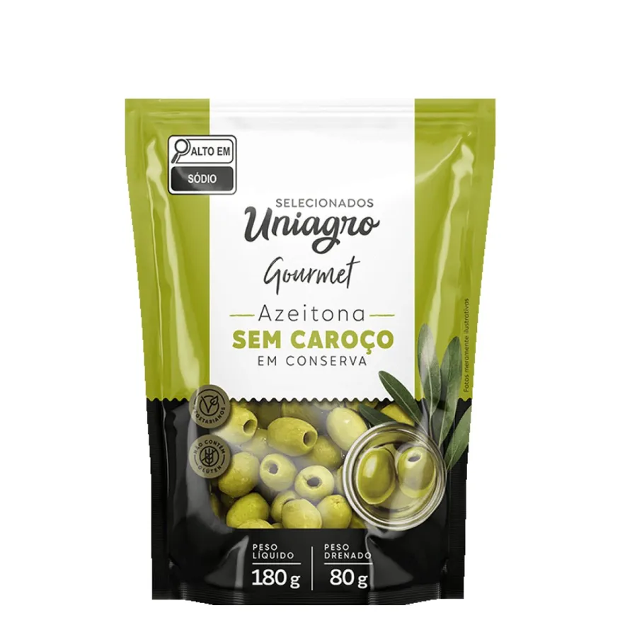 Uniagro Azeitona Verde S/c Doy Pack 24 x 80g