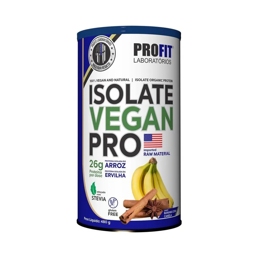 Profit Isolate Vegan Pro - Banana Com Canela 480g