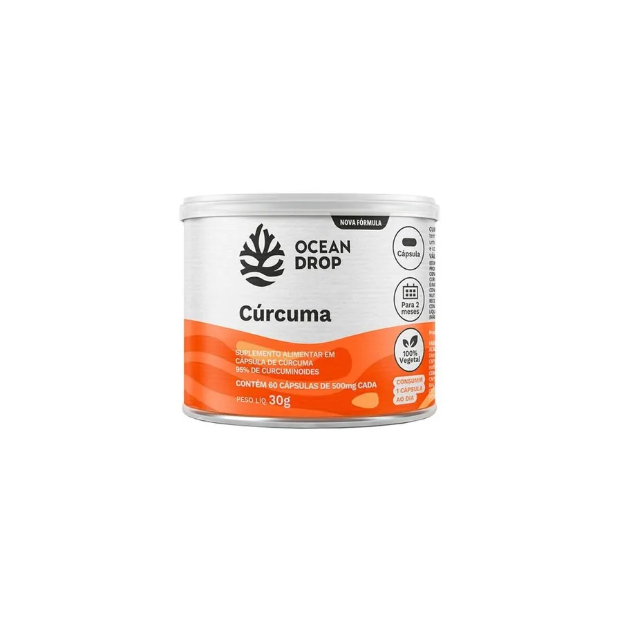 Ocean Drop Cúrcuma - 500mg 60 Cápsulas