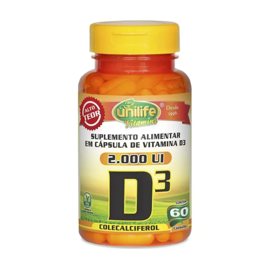 Unilife Vitamina D3 60 Caps