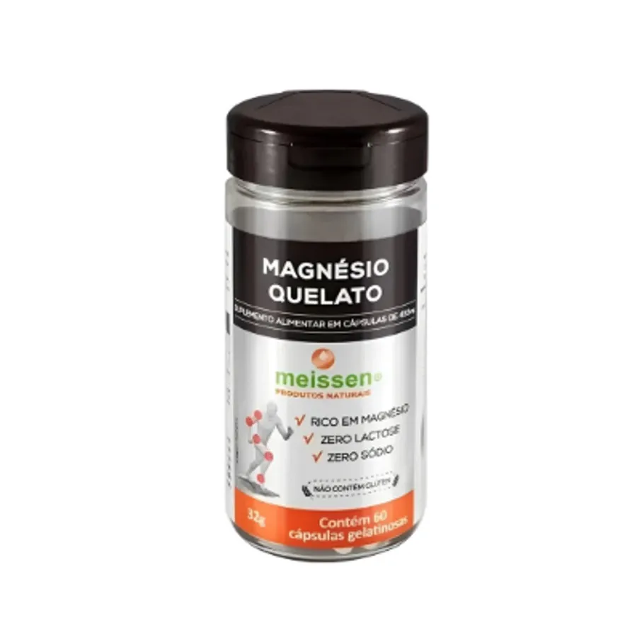 Magnésio Quelato Meissen 433mg 60caps