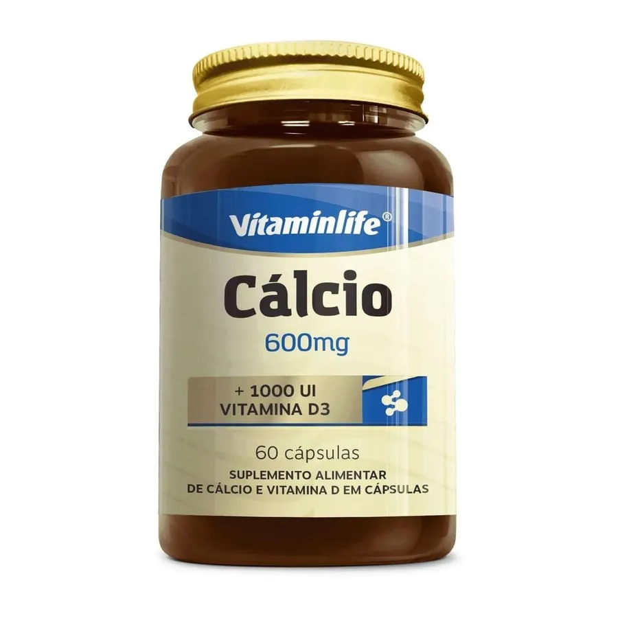 VitaminLife Cálcio + Vitamina D3 - 60 Cápsulas