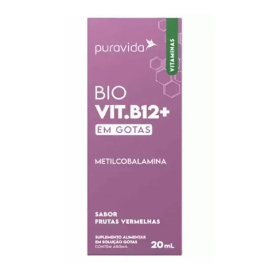 Puravida Bio Vit B12 - Frutas Vermelhas 20ml