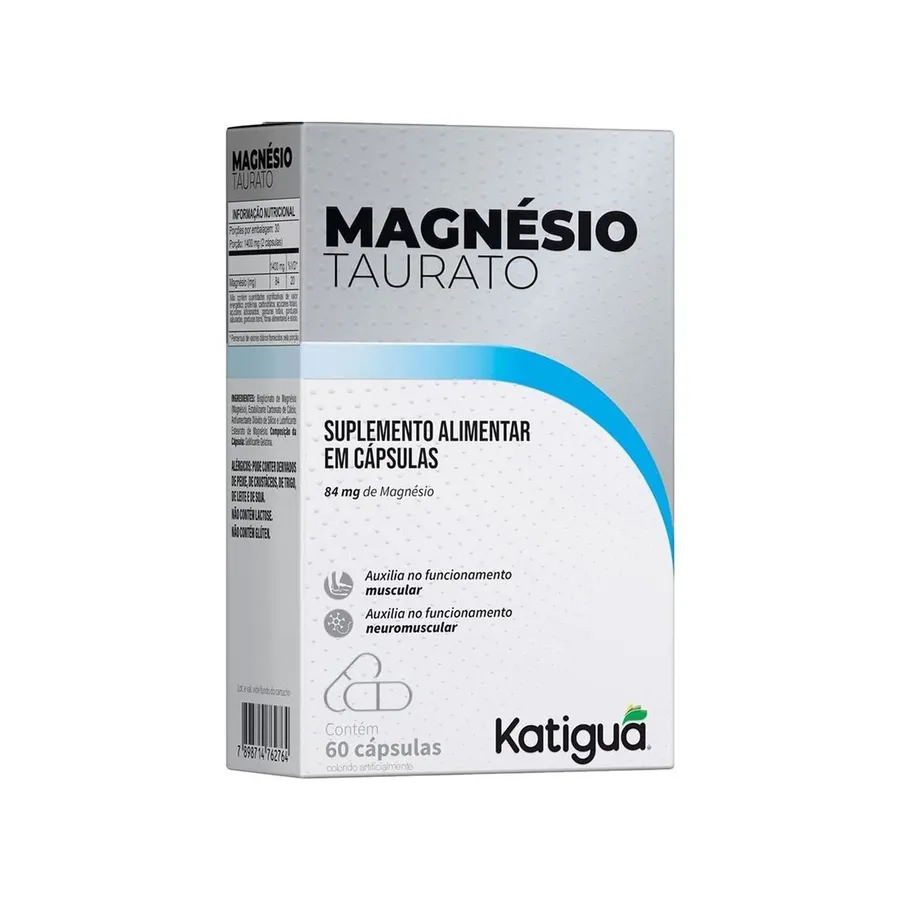 Katiguá Magnésio Taurato - 60 Cápsulas