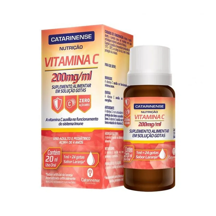 Catarinense Nutrição Vitamina C - 200mg/ml Gotas