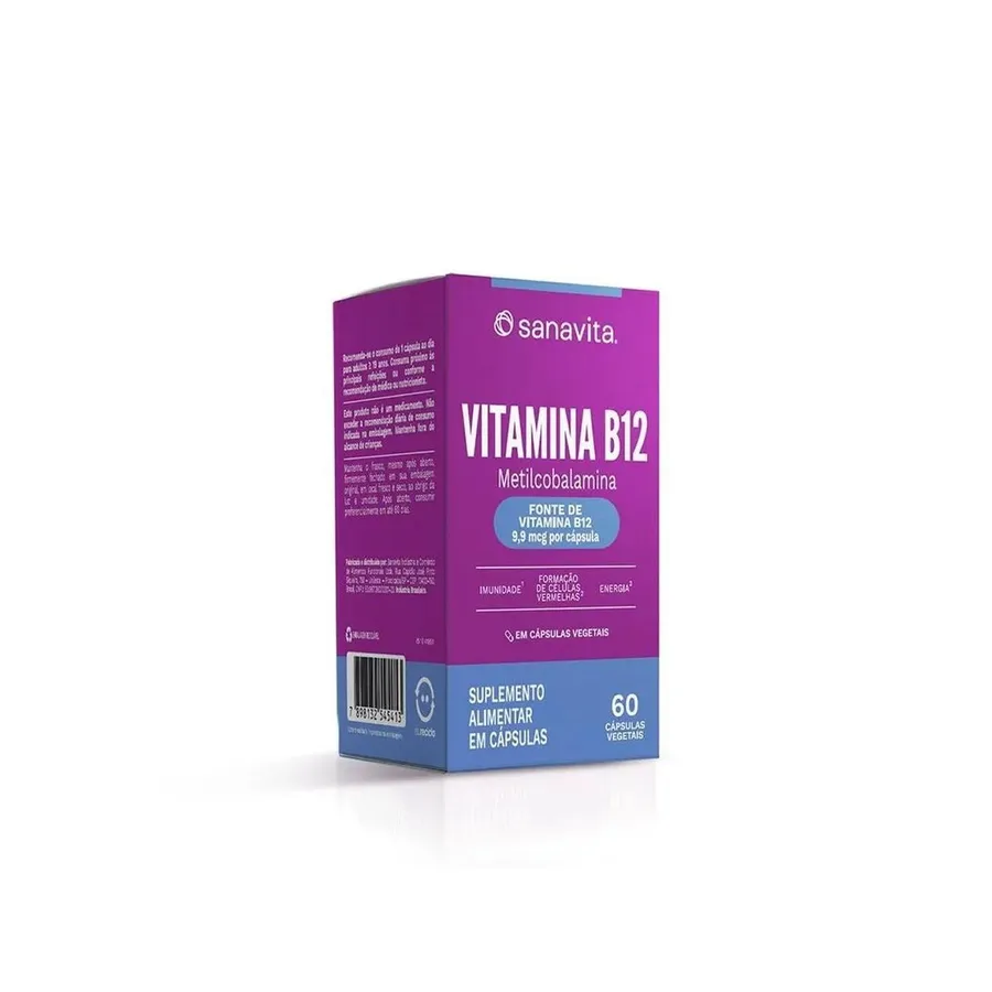 Sanavita Vitamina B12 - 60 Cápsulas