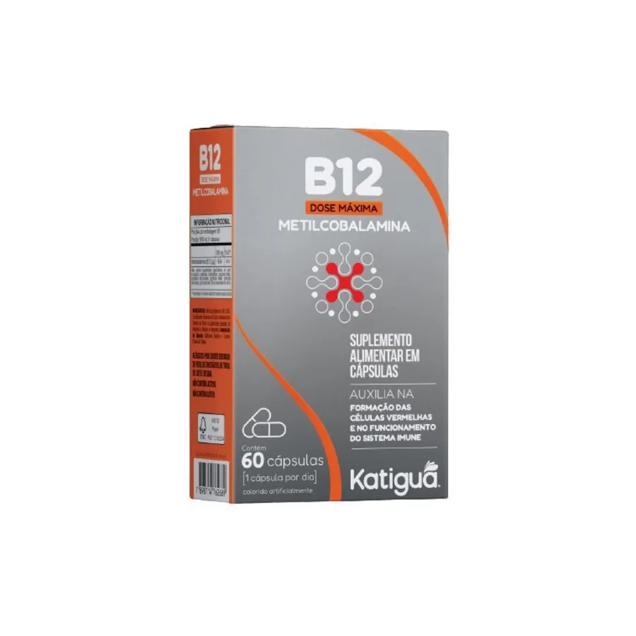 Katiguá B12 Metilcobalamina - 60 Cápsulas