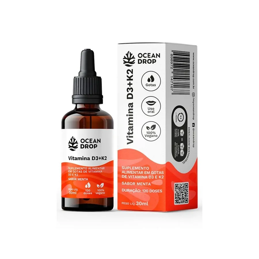 Ocean Drop Vitamina D3+K2 - Em Gotas 30ml