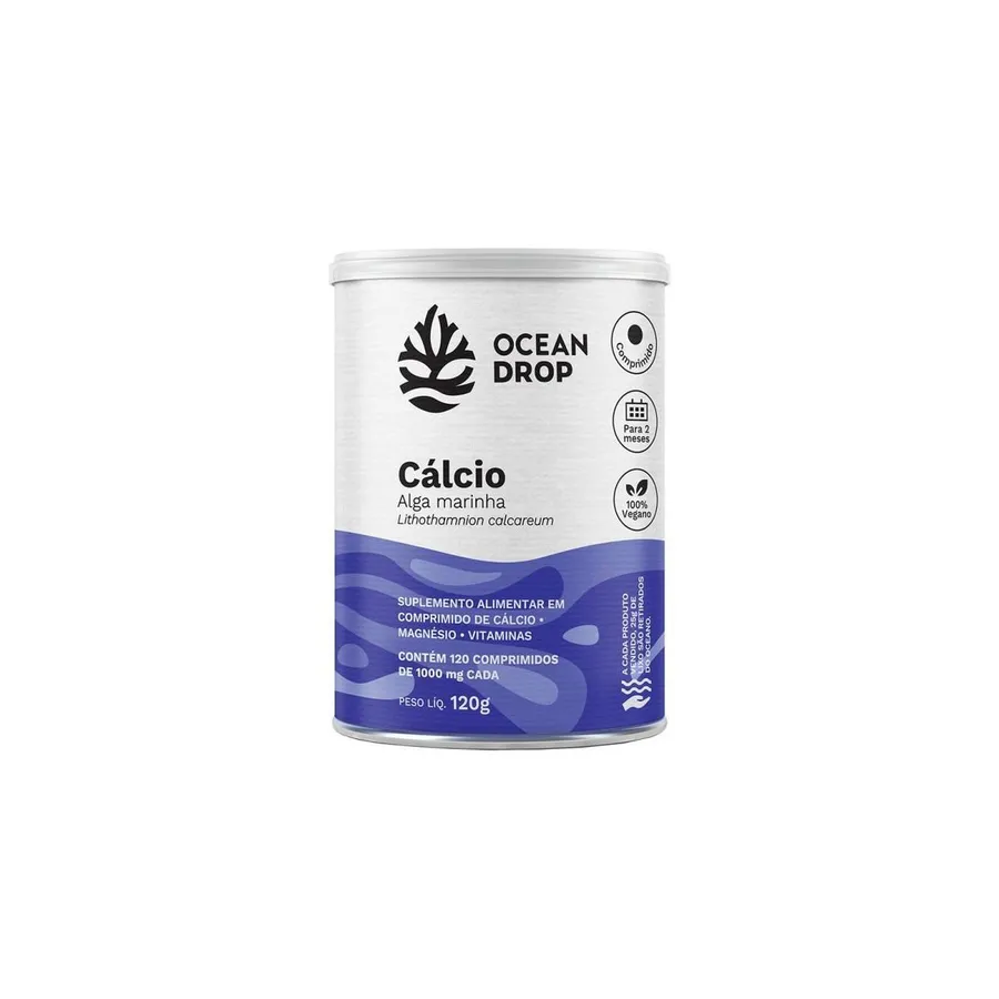Ocean Drop Cálcio de Algas Marinhas - 120 Tablets
