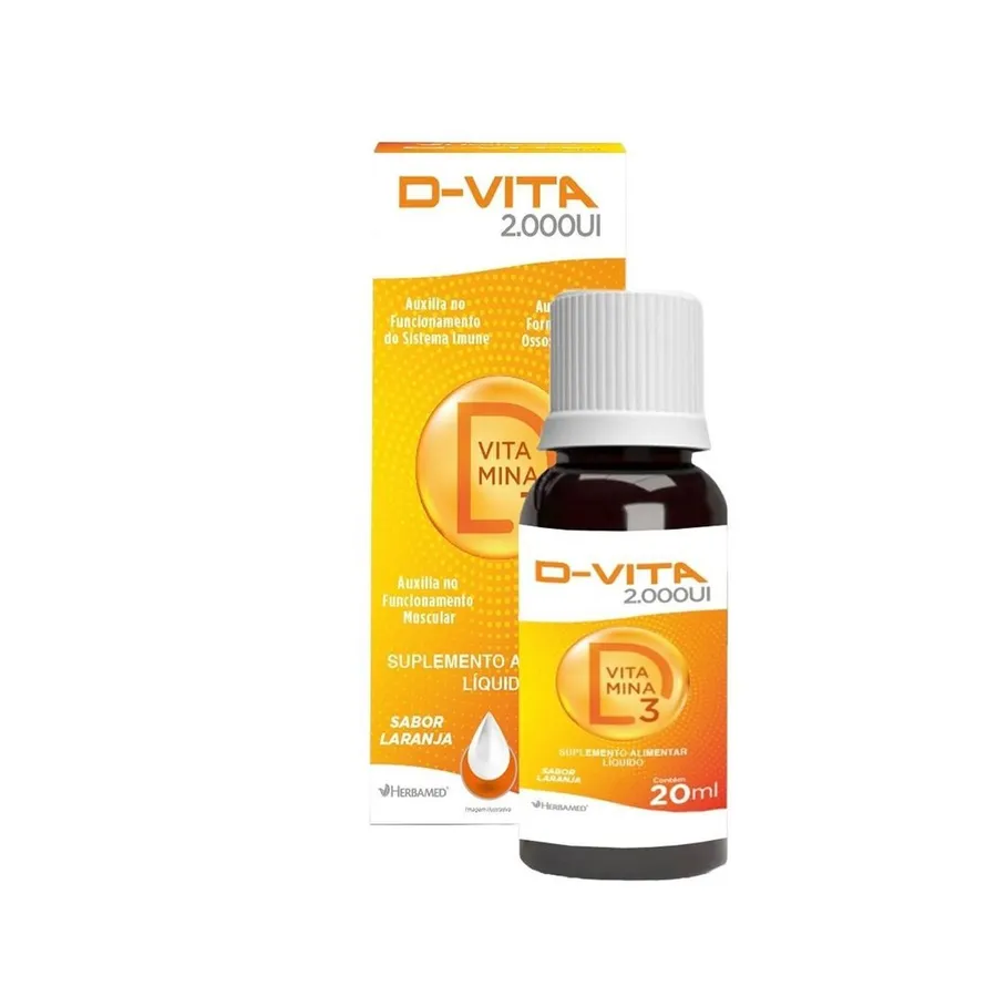 Herbamed D-Vita Vitamina D3 - Laranja 20ml