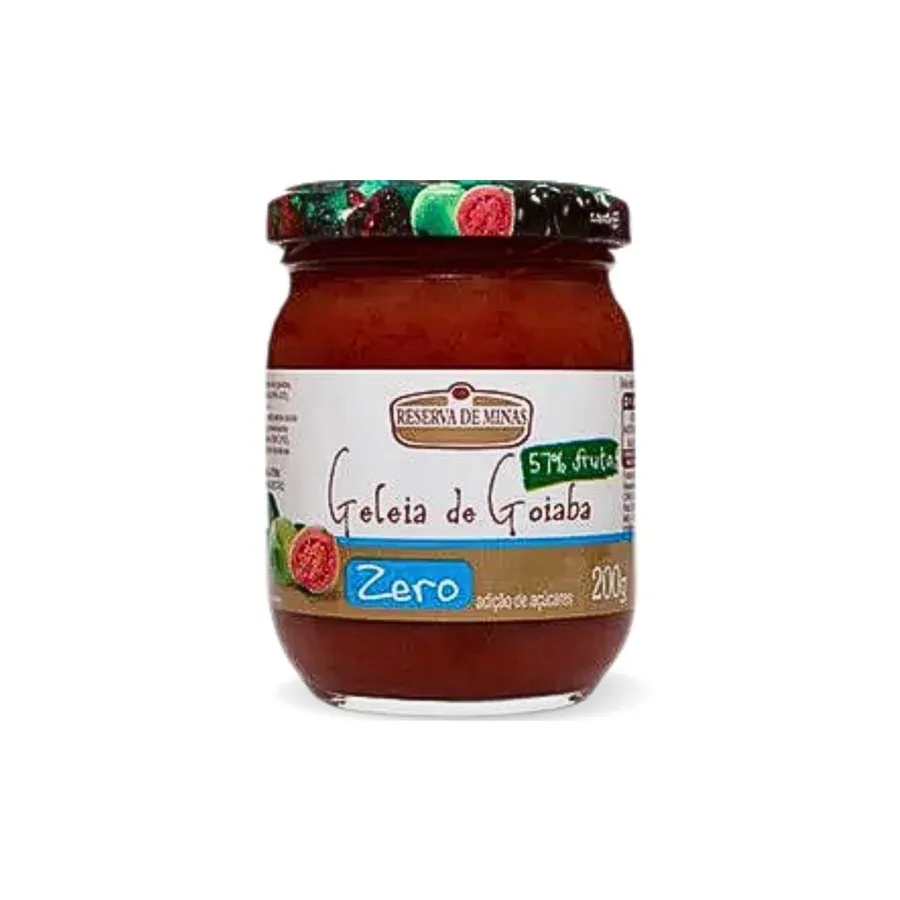 Geleia de Goiaba diet sem adição de açúcares - Reserva de Minas 200gr