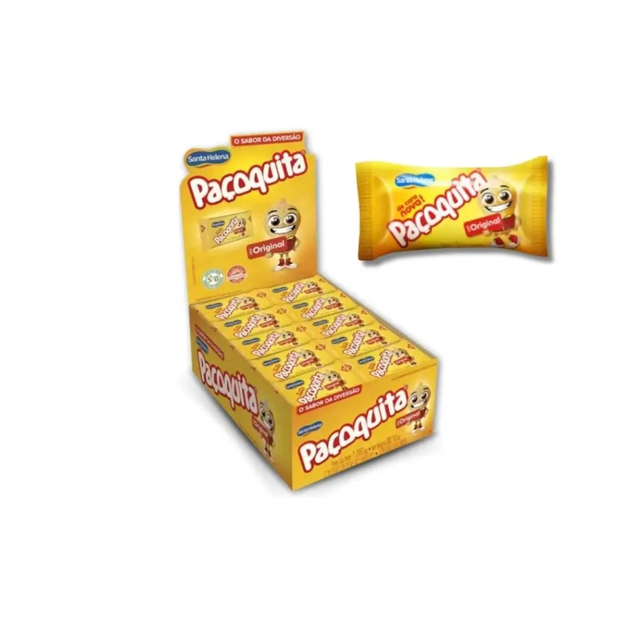 Display de Paçoca Paçoquita Original Santa Helena - 24Un 432gr