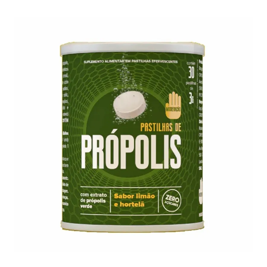 Moderação Pastilha de Propolis Limão e hortelã