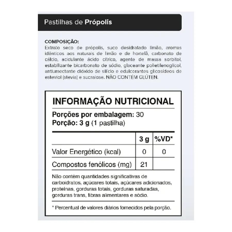 Moderação Pastilha de Propolis Limão e hortelã — foto 2