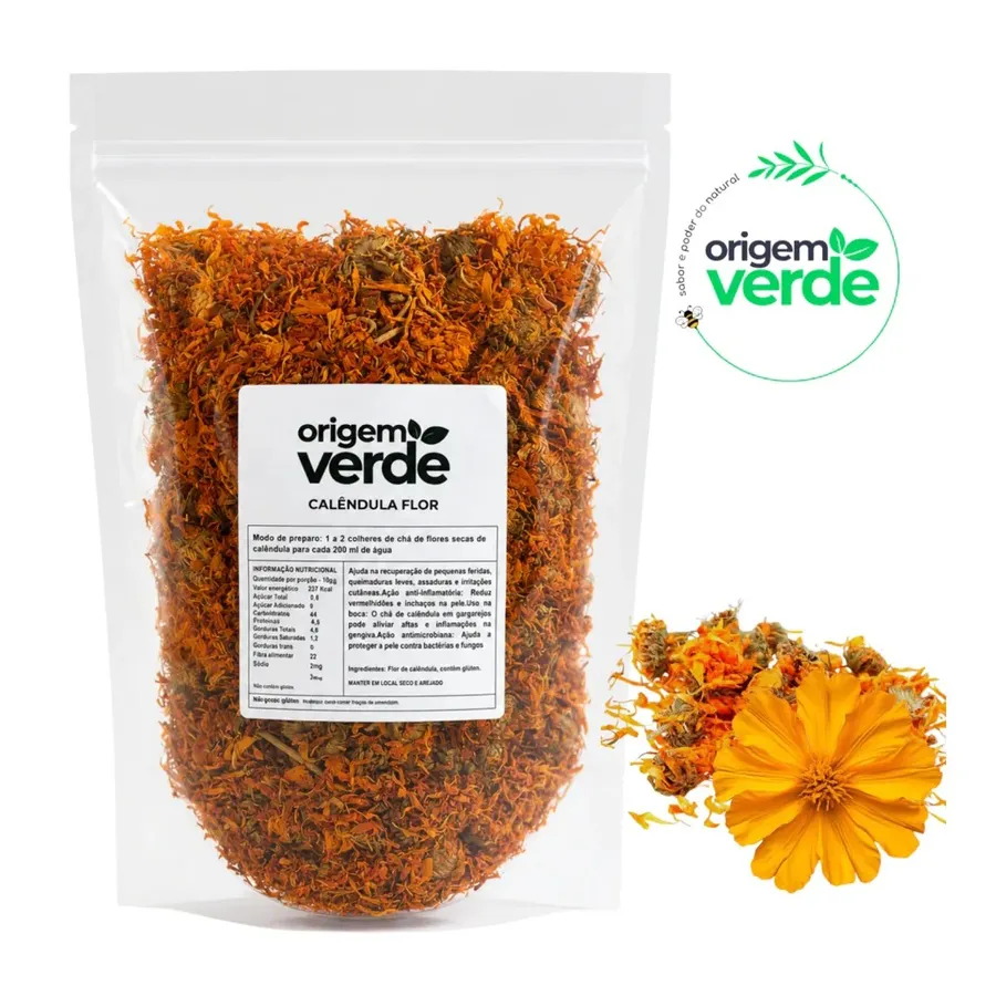 Origem Verde Calêndula Flor Importada