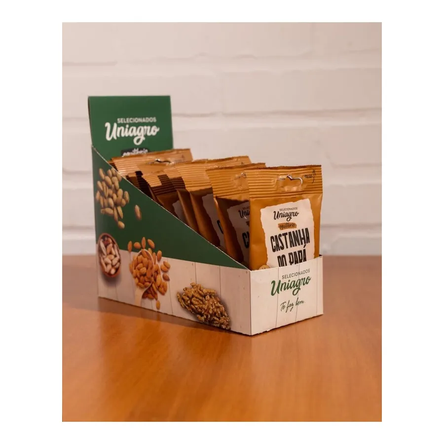 Uniagro Kit Castanha do Pará inteira sem casca - 12 unidades 30g