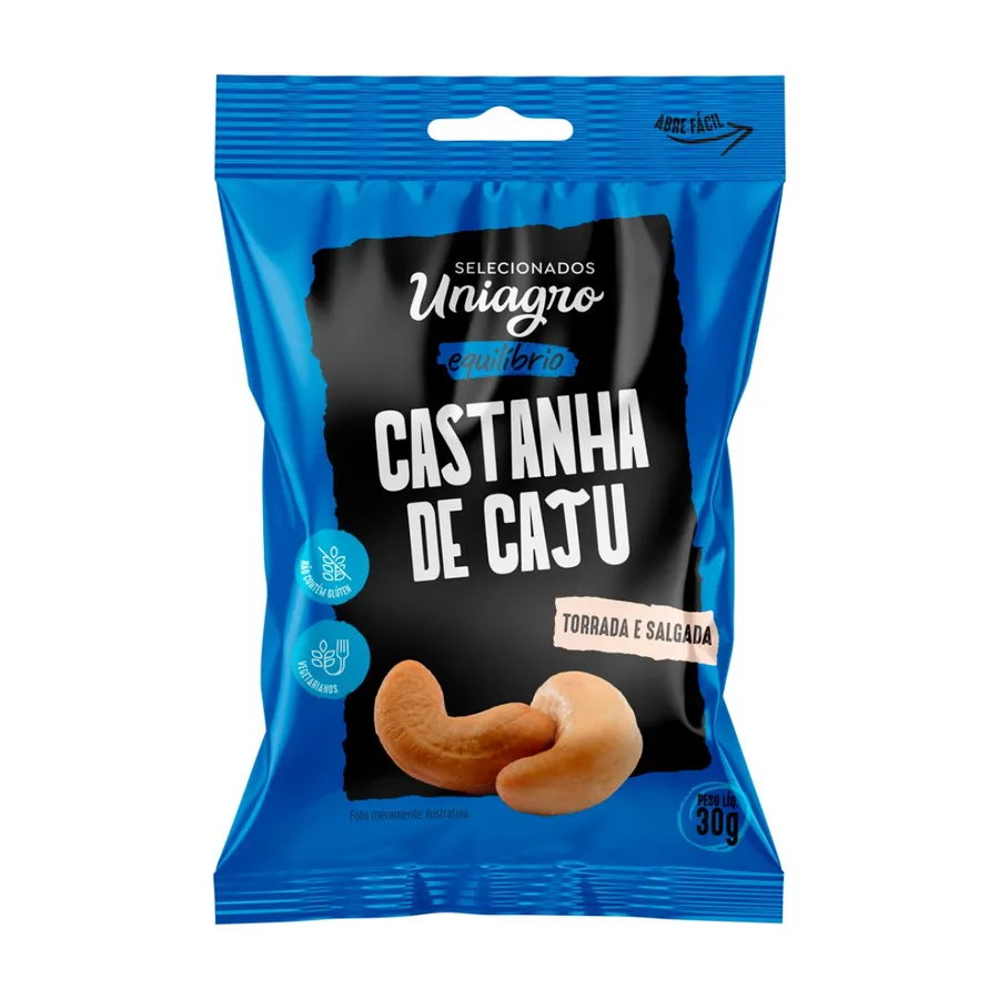 Uniagro Castanha Caju Equilibrio T/s Sc 24 x 30g