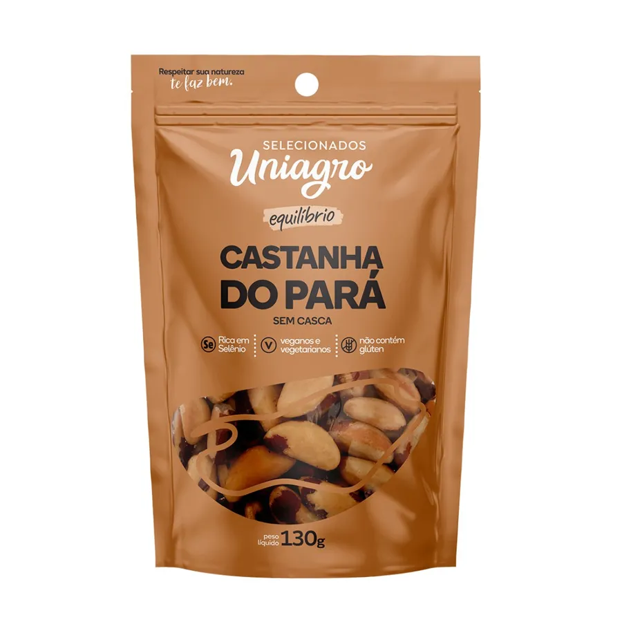 Uniagro Castanha para S/c Pouch 12 x 130g