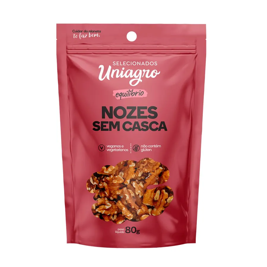 Uniagro Nozes S/c Mariposa Pouch 12 x 80g
