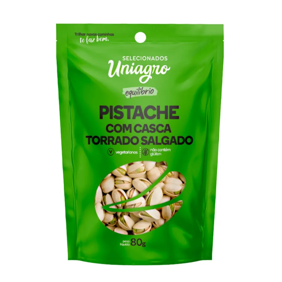 Uniagro Pistache C/c T/s Pouch 12 x 80g