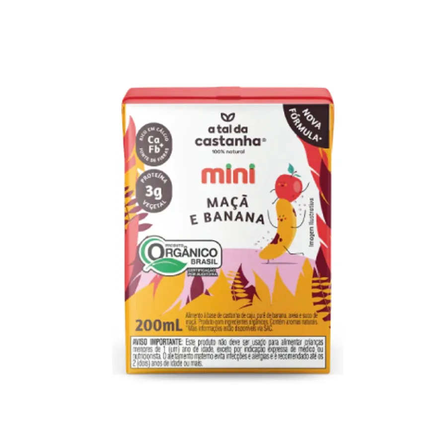 Positive Company Mini Maçã e Banana - A Tal Da Castanha 200ml