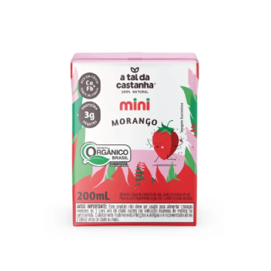 Positive Company Mini Morango - A Tal Da Castanha 200ml