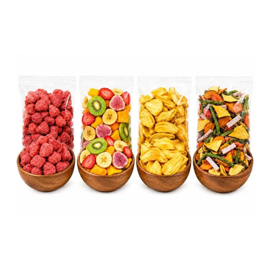 Kit Seleção Premium - Frutas Liofilizadas e Vegetais Desidratados