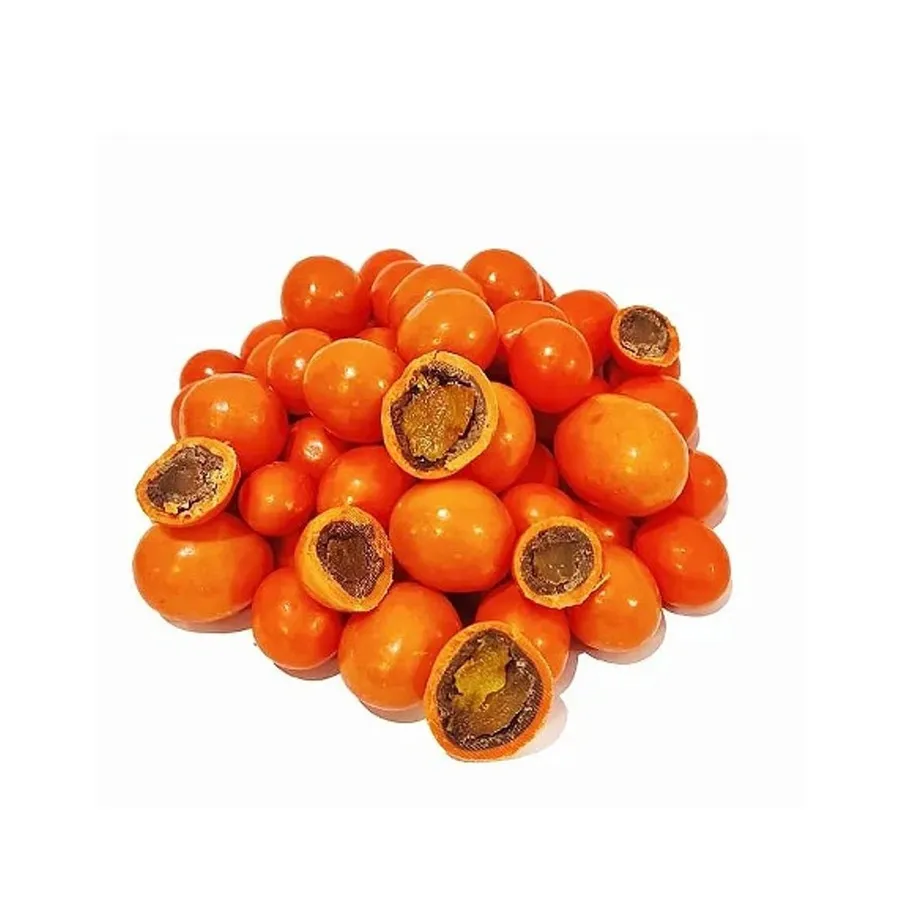 Drageado Damasco, Café e Laranja