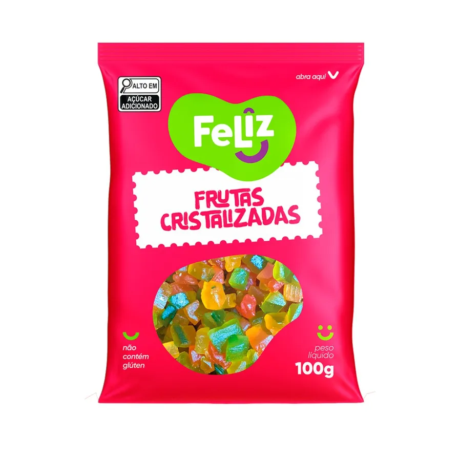 Uniagro Frutas Cristalizadas Sc 18 x Feliz 100g