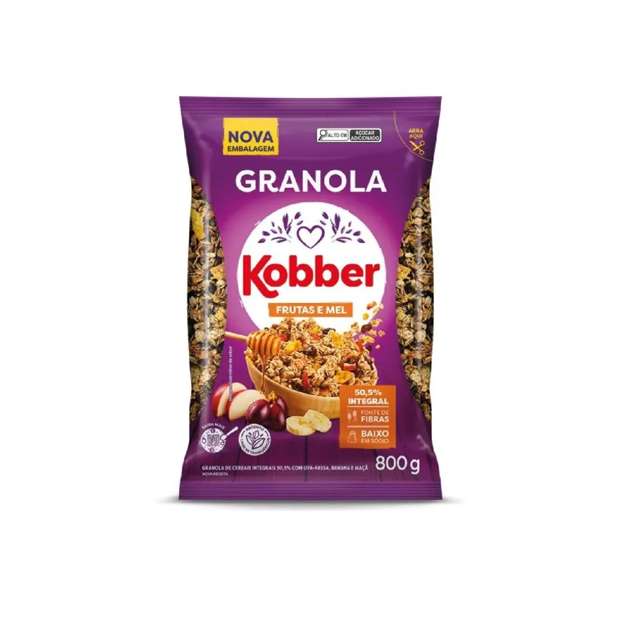 Kobber Granola Frutas & Mel 800g