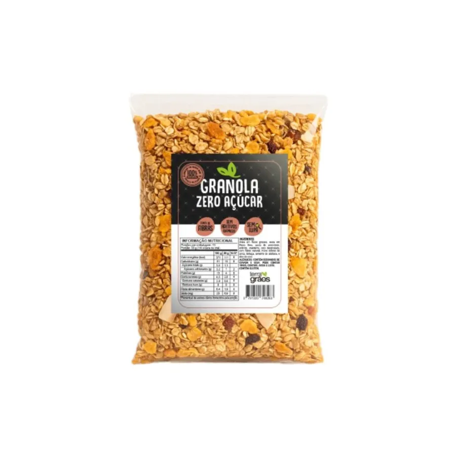 Terra dos Grãos Granola Zero Açúcar Cranberry e Coco 400g