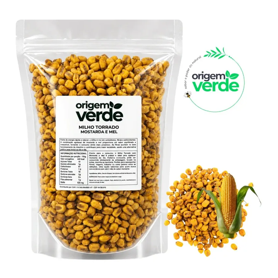 Origem Verde Milho Mostarda e mel 100% Natural Premium