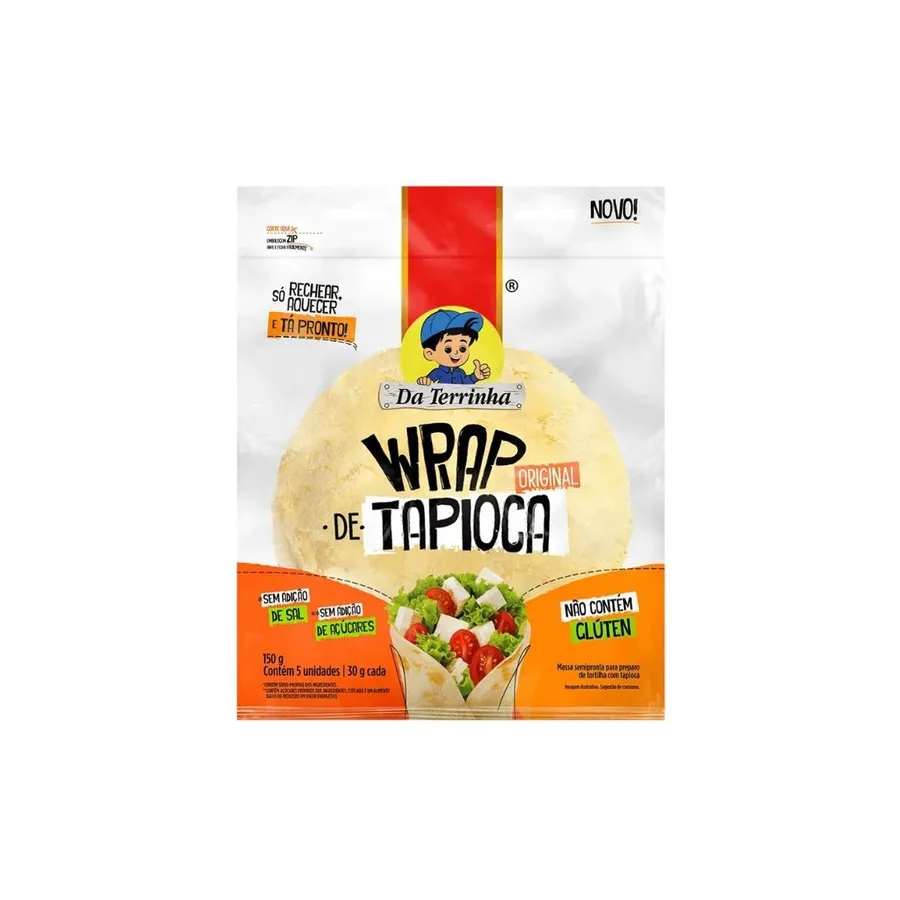 Wrap de Tapioca - Da Terrinha 5 Discos 150g