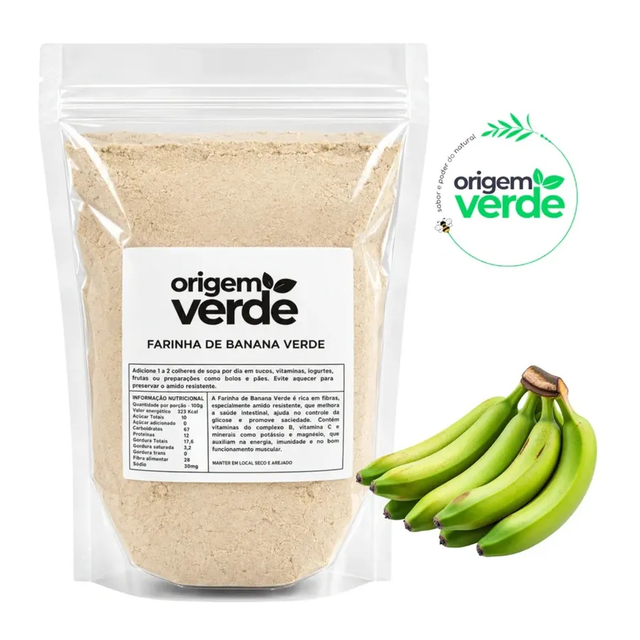 Origem Verde Farinha de Banana 100% Pura