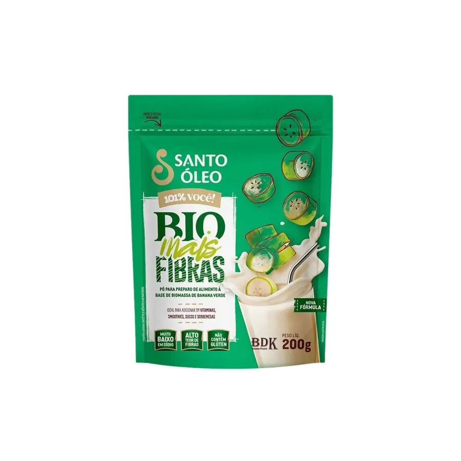 Santo Óleo Biomassa de Banana Verde em Pó 200g