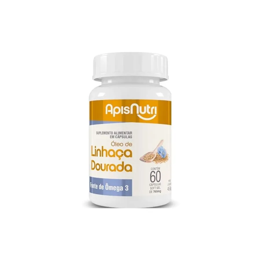 Apisnutri Cápsulas de Óleo De Linhaca 60 Caps 500Mg